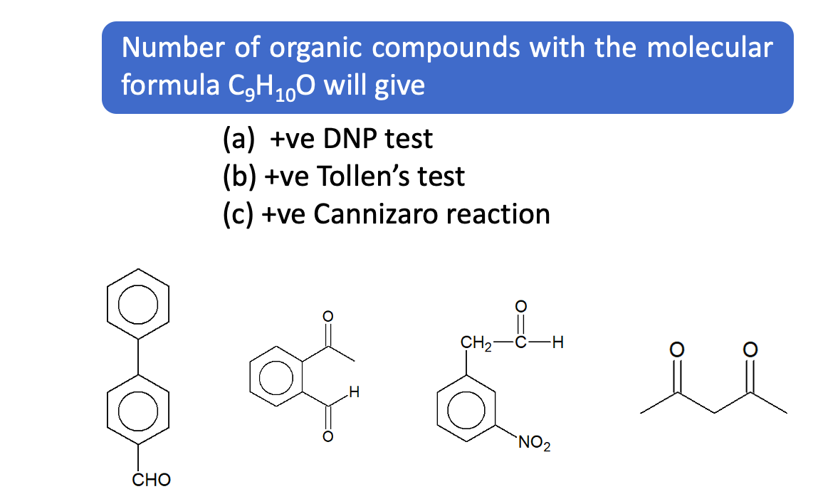 Questions based on Cannizzaro Reaction